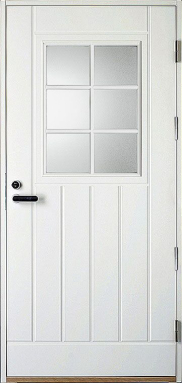 Kaskipuu UOL1 valkoinen ulko-ovi